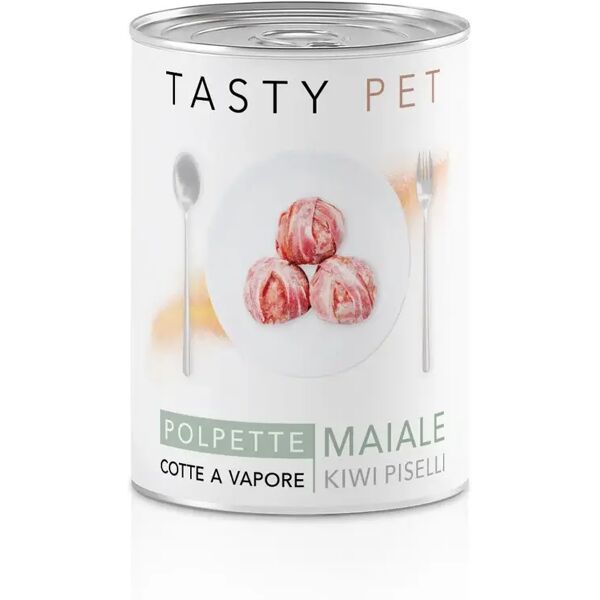 tasty pet cat lattina polpette multipack 12x50g maiale