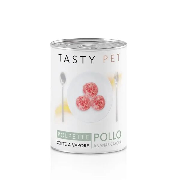 tasty pet cat lattina polpette multipack 12x50g pollo
