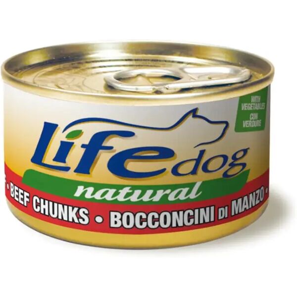 life pet care dog natural bocconcini lattina multipack 24x90g manzo