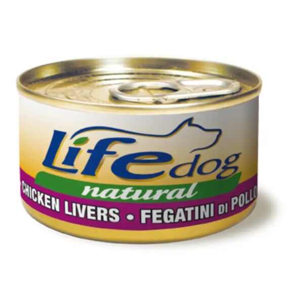 life pet care dog natural bocconcini lattina multipack 24x90g fegato di pollo