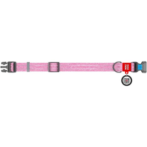 waudog collare re-cotton per cane rosa s