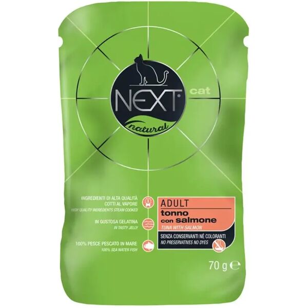 next natural cat busta multipack 30x70g tonno con  salmone