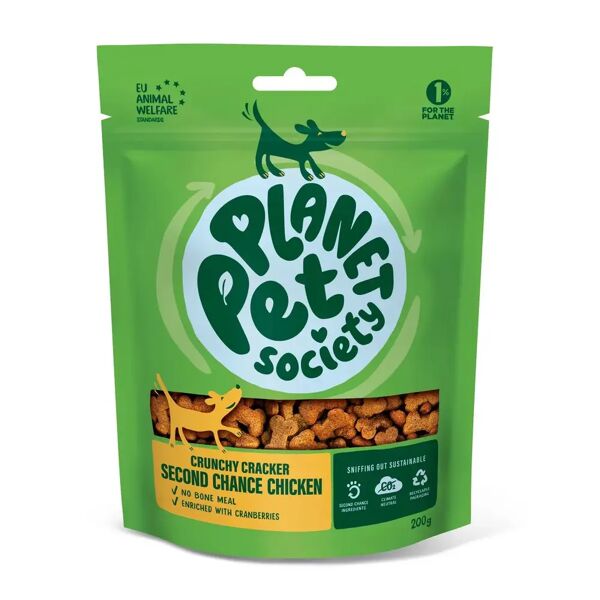 planet pet society dog snack crunchy cracker 200g pollo
