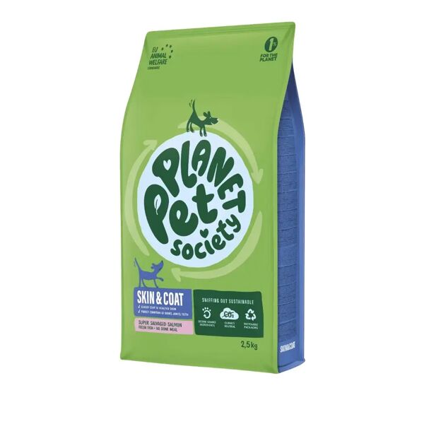 planet pet society dog skin&coat salmone 2.5kg