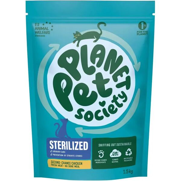 planet pet society cat sterilized pollo 1.5kg