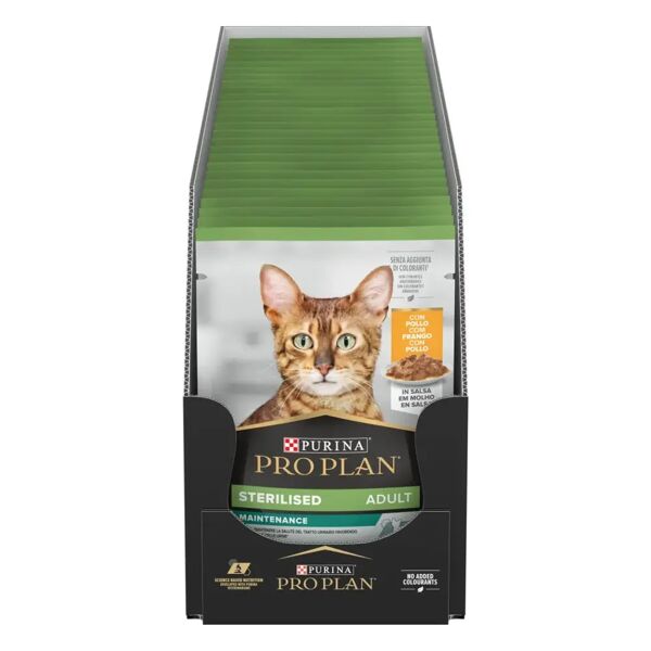 purina pro plan sterilised cat busta multipack 26x85g pollo