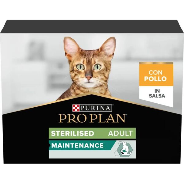 purina pro plan sterilised cat busta multipack 10x85g pollo