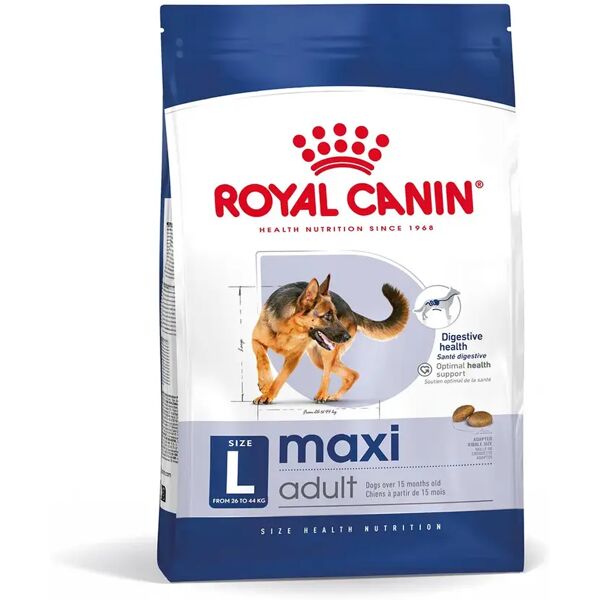 royal canin maxi adult alimento secco completo per cani adulti di taglia grande 15kg