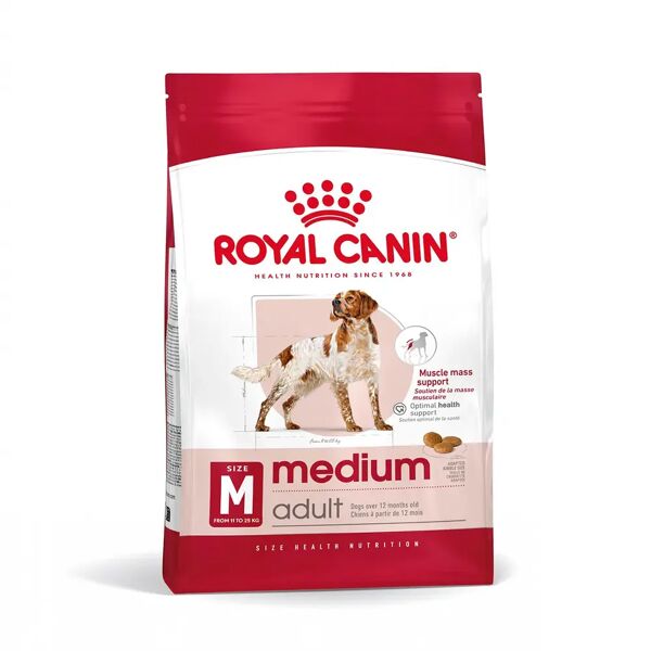 royal canin medium adult alimento completo per cani adulti di taglia media 15kg