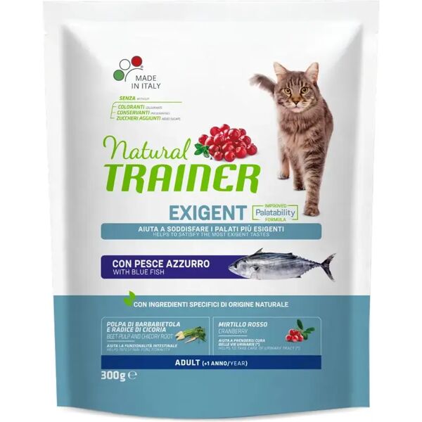 natural trainer gatto exigent con pesce azzurro 300g