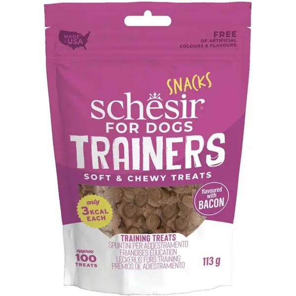 schesir dog snack traning bacon 113g