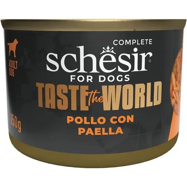 schesir taste the world dog lattina 150g pollo con paella