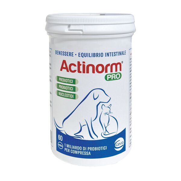 ceva actinorm pro benessere intestinale cani e gatti 60 compresse