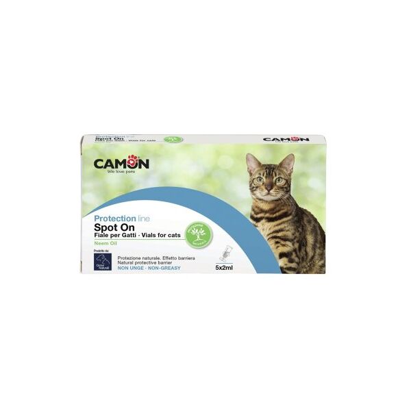 camon fiale spoton per gatti all'olio di neem 2ml