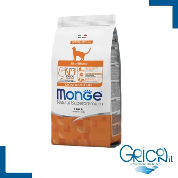 monge gatto sterilized monoprotein anatra - 2+ sacchi