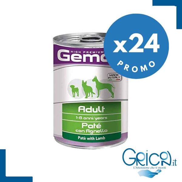 gemon cane patè con agnello - 400 gr - 24 pz