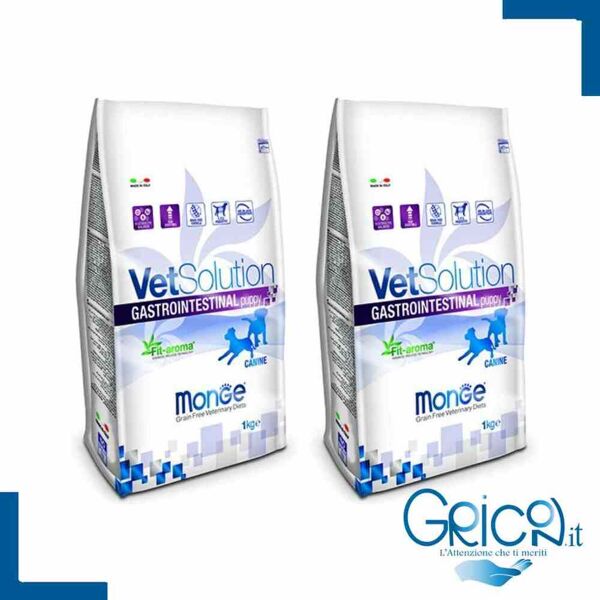 monge cane gastrointestinal puppy vetsolution canine - 2+ sacchi