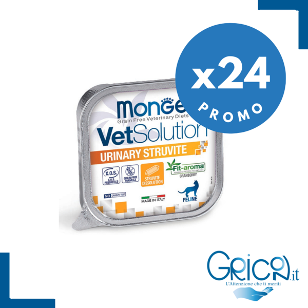 monge gatto vetsolution urinary struvite 100 g - 24 pz