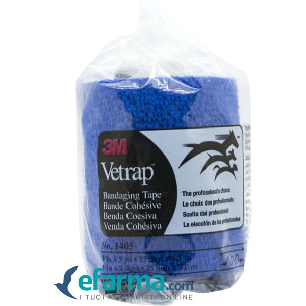 vetrap fascia elastica veterinaria blu 7,5 cm