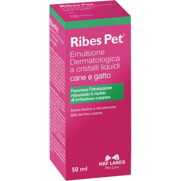 nbf lanes ribes pet emulsione dermatologica contro prurito e allergie cani e gatti 50 ml