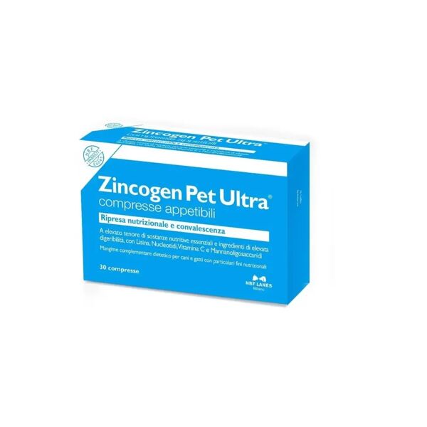 zincogen pet ultra mangime complementare per sistema immunitario cani e gatti 30 compresse