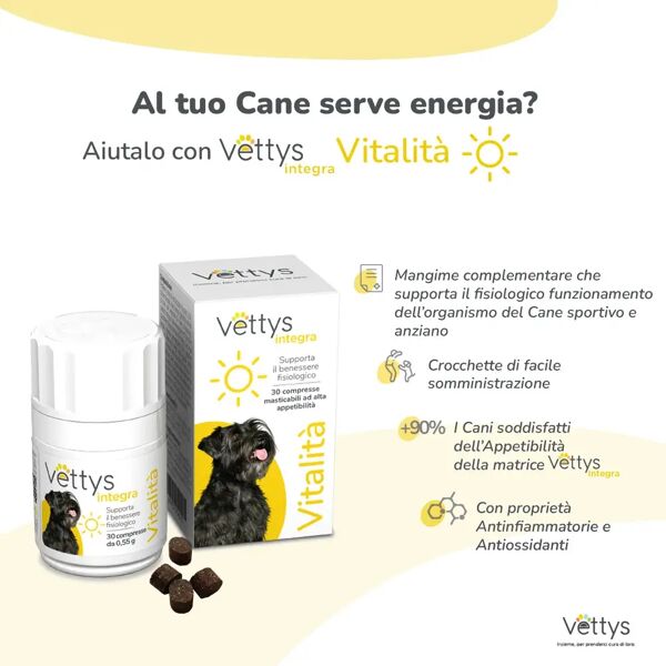 vettys integra vitalità cane integratore 30 compresse