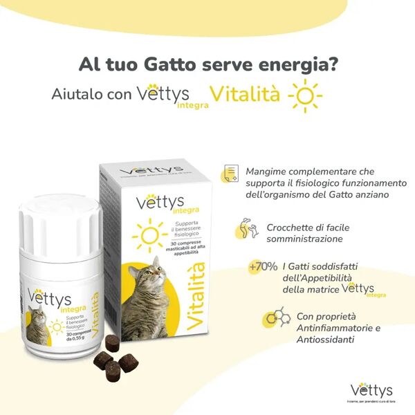 vettys integra vitalità gatto integratore 30 compresse