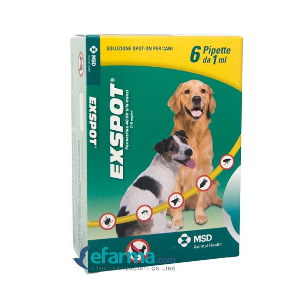 exspot soluzione spot-on cani 2,5-40 kg 6 pipette