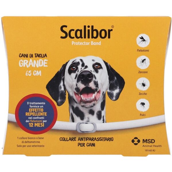 scalibor collare antiparassitario cani taglia grande bianco 65 cm