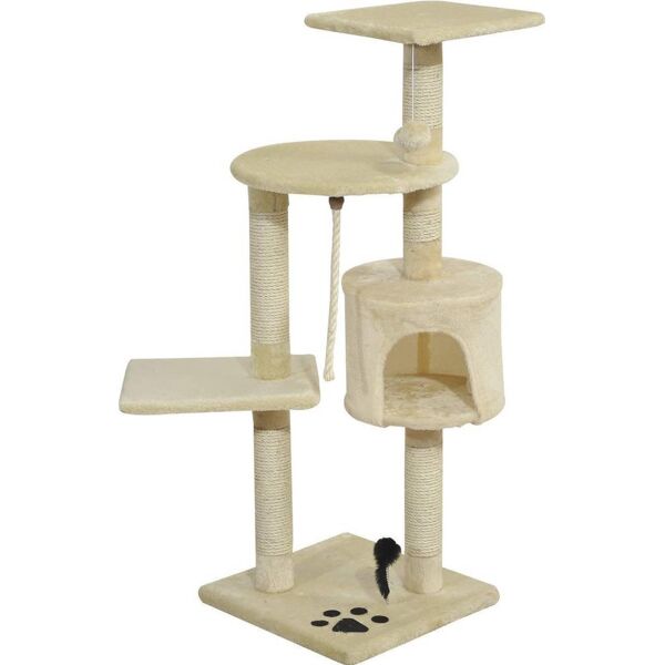 allmypets d30035 tiragraffi per gatti albero tiragraffi beige - d30035