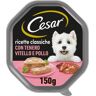 CESAR Dog Ricette Classiche Vaschetta Multipack 14x150G VITELLO E POLLO