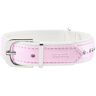 Hunter Collare Modern Art Luxus in Similpelle Rosa per Cani 42 cm