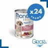 Monge Cane Fresh Bocconi in Paté Vitello con Ortaggi Puppy 400 g - 24 pz