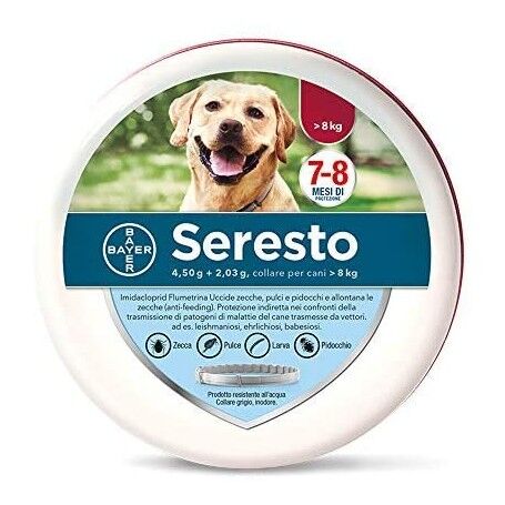 Seresto Collare Cani Medio/grande  8 Kg, 70 Cm