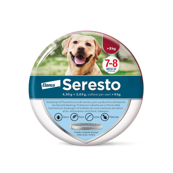 Elanco Italia Spa Seresto Collare Cani 4,50 + 2,03g Superiori A 8 Kg