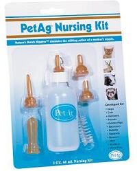 Chifa Srl Nursing Kit Biberon Da 60ml Per Animali + Tettarelle Varie Misure + Scovolino Per Pulizia