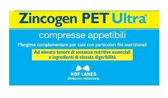 N.B.F. Lanes Srl Zincogen Pet Ultra Blister 30 Compresse Appetibili