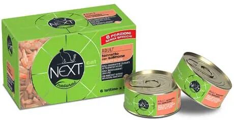 NEXT Natural Cat Lattina Multipack 6x50G TONNETTO CON SALMONE