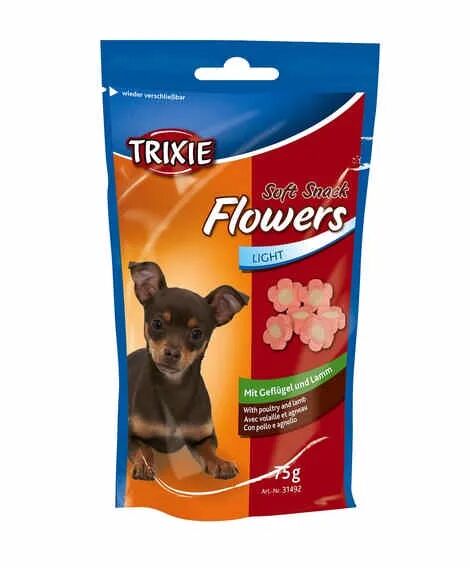 TRIXIE Cane Snack Soft Flowers Pollo E Agnello 75G