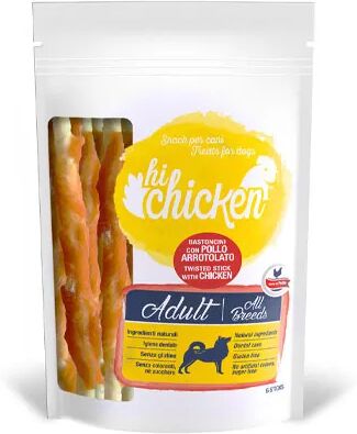 HI CHICKEN Snack Dog Bastoncini Arrotolati con Pollo 70G 70G