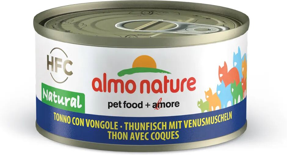 ALMO NATURE HFC Natural Cat Lattina Multipack 24x70G TONNO CON VONGOLE