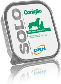 DRN Solo Dog Vaschetta Multipack 32x100G CONIGLIO