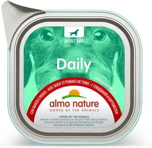 ALMO NATURE Daily Dog Vaschetta Multipack 32x100G MANZO E PATATE