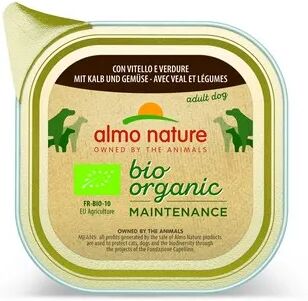 ALMO NATURE Bio Organic Maintenance Dog Vaschetta Multipack 32x100G VITELLO E VERDURA