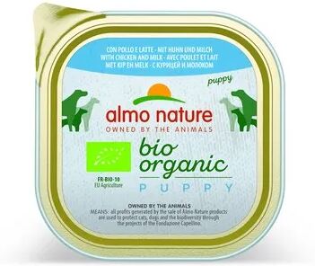 ALMO NATURE Bio Organic Puppy Vaschetta Multipack 9x300G POLLO