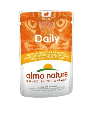 ALMO NATURE Daily Cat Busta Multipack 30x70G POLLO E SALMONE