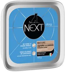 NEXT Dog Senior Vaschetta Multipack 22x150G AGNELLO CON PATATE