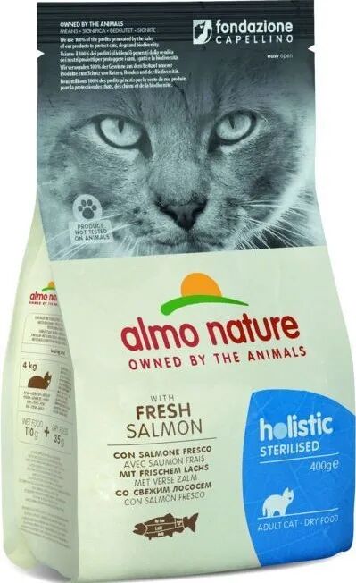 ALMO NATURE Cat Holistic Sterilised Salmone e Riso 400G
