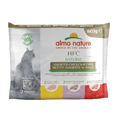 ALMO NATURE HFC Natural Cat Busta Multipack 6x55G POLLO