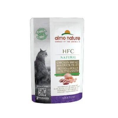 ALMO NATURE HFC Cat Busta Multipack 24x55G POLLO E ANATRA